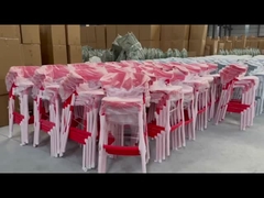 Ách chống nước ghế ăn nhựa xếp chồng ghế ăn màu xanh lá cây ghế ăn nhựa