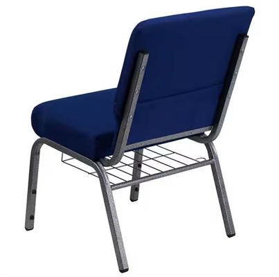 Mua Navy Blue Church Chairs Fabric Stacking Church Chairs Thiết kế hiện đại sản xuất trực tuyến