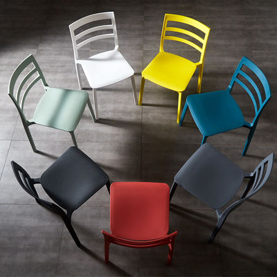 Mua Điều chỉnh Full PP Stacking Plastic Nhà hàng ghế ăn phổ biến Modern Outdoor Stackable Chairs G.W. 19.4kg 5pcs/ctn sản xuất trực tuyến