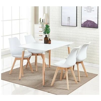 Mua Đồ ăn bằng nhựa tùy chỉnh ghế Set Of 4 ghế ăn bằng nhựa trắng sản xuất trực tuyến