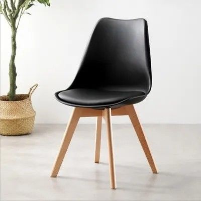 Mua OEM Đen ghế ăn nhựa Trung thế kỷ Molded ghế nhựa tùy chỉnh sản xuất trực tuyến