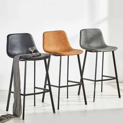 Mua Cafe PU Bar Stools Retro Design Bar Height Stools Cam Đen sản xuất trực tuyến