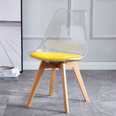 Mua Bàn ăn bằng nhựa trong suốt Tulip ghế PU Cushion Beech gỗ chân sản xuất trực tuyến