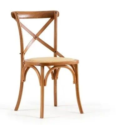 Thị trường cổ điển cổ điển Bentwood ghế cà phê ghế gỗ Crossback xếp chồng