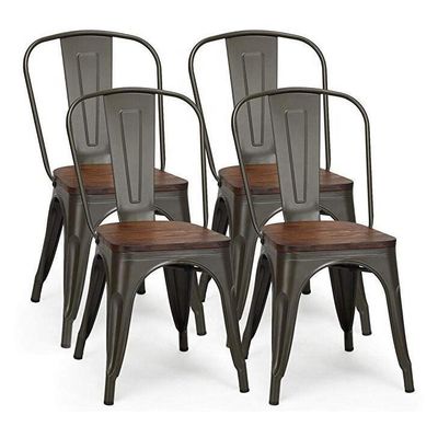 Cafe Tolix Style ghế ăn Tolix ghế bên ghế ăn kim loại xếp chồng