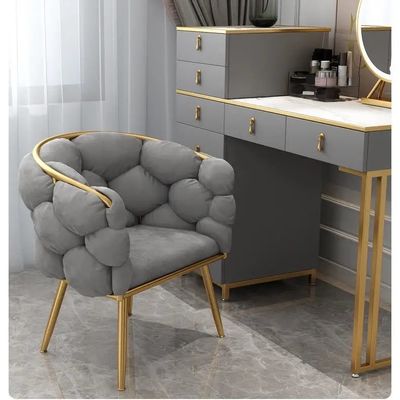 Ghế phòng ăn nhung nhung Đặt nắp ghế ăn màu beige điều chỉnh