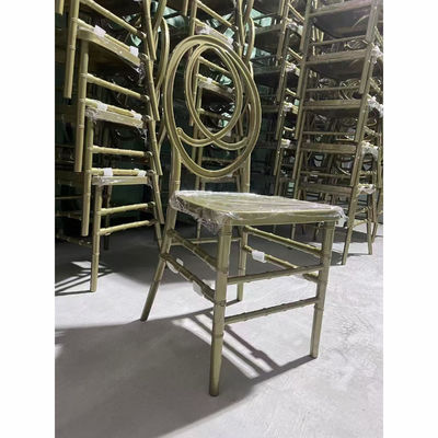 Luxury Stackable Events Wedding Banquet Dining Chairs Khách sạn PP Gold Phoenix